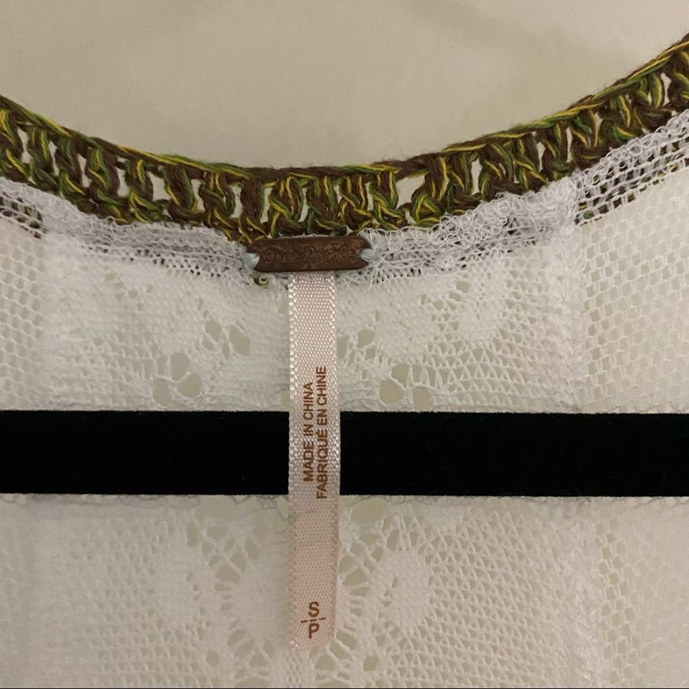 Free People Rare/Retired Scalloped Lace Sheer Tank - Picture 5 of 7
